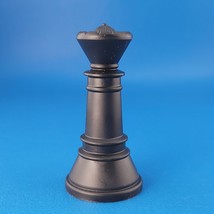 1994 Classic Games Chess Queen Black Hollow Plastic Replacement Game Pie... - $3.70