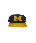 Michigan Wolverine Mens Snapback Hat Competitor 90s Vintage NCAA Football - £29.84 GBP