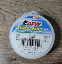 AFW B020-0 Surfstrand Bare 1x7 Stainless Steel Leader Wire 20 lb-NEW-SHI... - £38.18 GBP