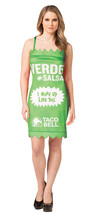 Taco Bell Sauce Packet Dress Verde Costume, Size M-L - £93.37 GBP
