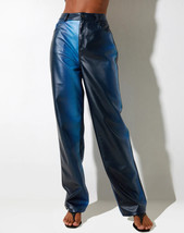 Motel Rocks Parallel Trousers In Pu Ombre Blue (MR67) - £50.90 GBP
