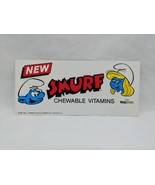 Smurf Chewable Vitamins Promotional Advertisement Sheet 7 1/2&quot; X 3 1/4&quot; - $19.80