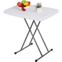 30 Inches Folding Table with Resin Top - £46.82 GBP