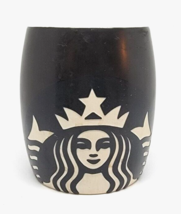 2011 Starbucks Coffee Cup Mug Black Etched Mermaid Siren - £10.17 GBP