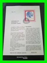 Mexico Stamp Centenary Of Alexander Fleming&#39;s Birth FDB w/ Stamp Of Auth... - £15.68 GBP