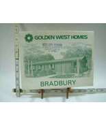 Golden West Homes 1991 Bradbury Floor Plan Model Specifications Designs ... - £25.39 GBP