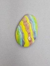 Easter Egg Fridge Magnets Set Miniature Novelty Decorative Ceramic Hand Painted - £11.81 GBP