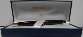 Waterman Expert Black/Gold Trim Ballpoint Pen, Medium Point, Black Ink - £66.21 GBP