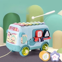 PlayDoodle Infant Toy – Multifunctional Early Learning Piano Bus image 2