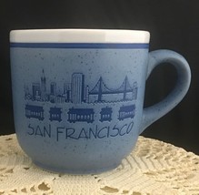vintage souvenir San Francisco California Blue 12 Oz. coffee mug - $9.85
