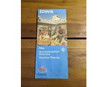 Vintage 1970s Standard Oil Iowa Map Accommodation Directory Vacation Pla... - $23.75