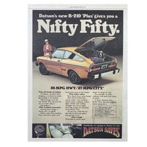 Datsun B-210 Print Ad Rolling Stone 1977 Vintage Auto Car Magazine 9x14 ... - $14.93