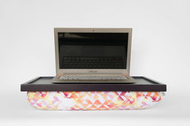 Laptop stand, laptop tray with beanbag pillow, Serving tray- dark purple tray, g - £39.27 GBP
