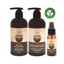 BY MY BEARD Beard Shampoo/Conditioner and Face Moisturiser Oil Complete ... - £12.33 GBP