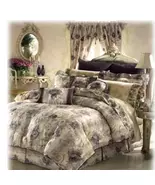 CROSCILL Chambord Rose Floral 3pc Queen Comforter with Pillows -Nice - $175.00