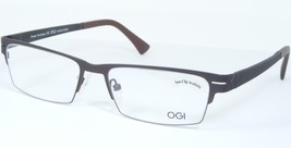 Ogi Evolution 4009 1201 Matt Brown Eyeglasses Glasses Metal Frame 54-18-145mm - £62.30 GBP