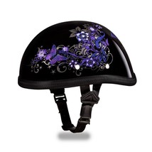 Daytona Helmet Skull Cap Eagle W/ Butterfly Non Dot Motorcycle Helmet - £54.64 GBP