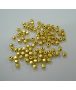 20kt gold beads necklace bracelet elements 100pc handmade gold beads - £933.44 GBP