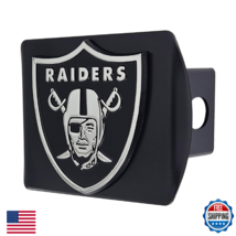 FANMATS Las Vegas Raiders Black Metal Hitch Cover w/ Chrome 3D Emblem - $46.43