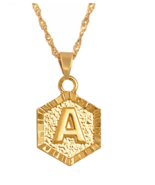  Women Charm A-Z Alphabet Letter Pendant Stainless Steel Necklace  - £31.47 GBP