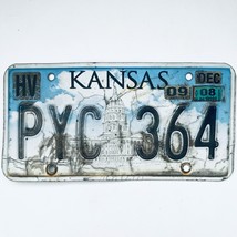 2009 United States Kansas Harvey County Passenger License Plate PYC 364 - £13.39 GBP