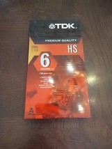 TDK T-120 Premium Quality HS 6 Hour VHS Tape &quot;NEW&quot; Sealed - £10.85 GBP