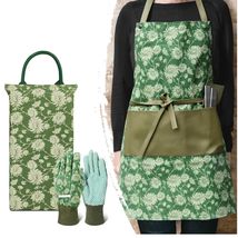 Lightweight Gardening Knee Protection Set: Pad, Apron &amp; Gloves in Elegan... - $54.40