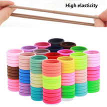 Elastic Hair Ties Rubber Band Ropes Ring Scrunchie Women Ponytail Holder USA - £2.39 GBP+