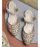 Punjabi women jutis mojaris Indian Free shipping Chappal Sandal Ethnic S... - $507.86 MXN