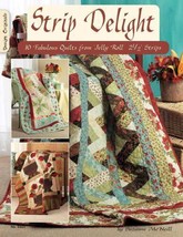 STRIP DELIGHT Jelly Roll Quilt Pattern Book 5321 Suzanne McNeill Design Original - £13.24 GBP
