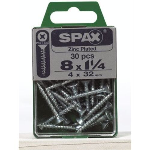 SCRW SPAX FH8X1.25ZNBX30 - $18.03