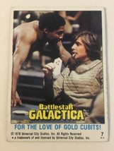 BattleStar Galactica Trading Card 1978 Vintage #7 Dirk Benedict - £1.57 GBP