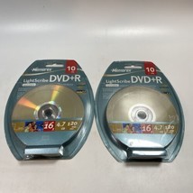 Memorex Light Scribe DVD+R 10 pack X2 4.7 GB/120 Minutes/16X recordable ... - $12.45