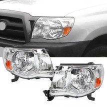 Headlights Chrome Housing Amber Corner Left &amp; Right for 2005-2011 Toyota Tacoma - £83.00 GBP