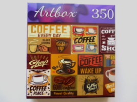 Artbox Coffee Everyday 350 Pcs Fun Puzzle Coffee Shop Wake Up 20&quot; X 12&quot; ... - £7.38 GBP