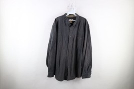 Vintage Woolrich Mens 2XL Distressed Moleskin Chamois Cloth Button Shirt Gray - £31.11 GBP