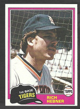 1981 Topps Baseball Card # 217 Detroit Tigers Rich Hebner  nr mt - £0.40 GBP