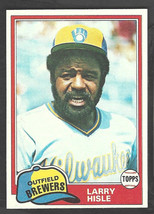 1981 Topps Baseball Card # 215 Milwaukee Brewers Larry Hisle nr mt - £0.39 GBP