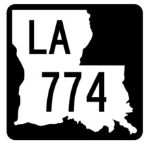 Louisiana State Highway 774 Sticker Decal R6088 Highway Route Sign - $1.45+