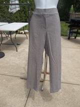 NWOT ANN TAYLOR CUTE BURGENDY&amp;BLACK PLAID PANTS 4 - $24.99