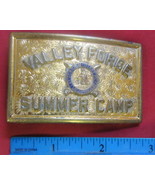 Vintage Valley Forge  Summer Camp Belt Buckle - $11.48