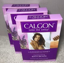 Calgon Lavender &amp; Honey Moisturizing Bath Beads- 30 Oz (Lot Of 3) &quot;Take Me Away&quot; - £19.69 GBP