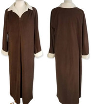Vanity Fair Vintage Velours Longue Robe de Chambre Vêtement Loisirs Zip ... - £22.73 GBP