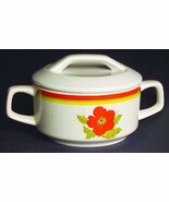 Temper-ware By  Lennox &quot;Fire Flower&quot; Sugar Bowl Pattern USA - $28.92