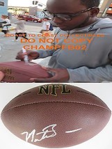 Montee Ball,Denver Broncos,Wisconsin,Signed,Autographed,Nfl Football,Coa,Proof - £85.04 GBP