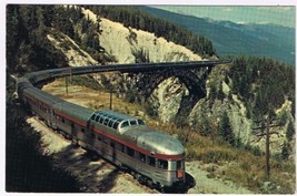 Postcard Train CPR Canadian Pacific Railway Stoney Creek Bridge BC Rockies - $3.60