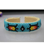 New Born Baby Cuff Bracelet Native American Cherokee Beads Flower Fire P... - £23.48 GBP