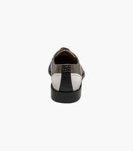 Stacy Adams Gallinari Wingtip Lace Up Leather Shoes Black Gray 25660-910 image 2