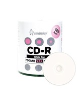 100 Pack Smartbuy 52X CD-R 700MB 80Min White Top Blank Media Recordable ... - £17.57 GBP