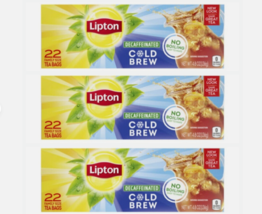 (66 Count Box) Lipton Family Size Cold Brew Iced Black Caffeinated Tea Bags-9/23 - £18.41 GBP